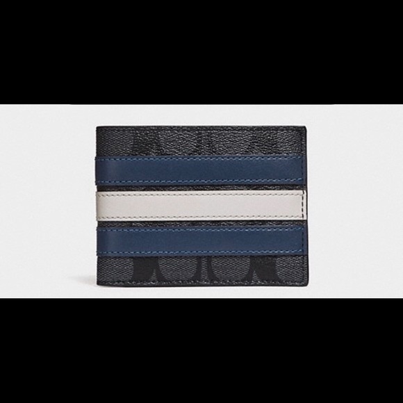 Coach men slim Billfold varsity wallet - Picture 2 of 4